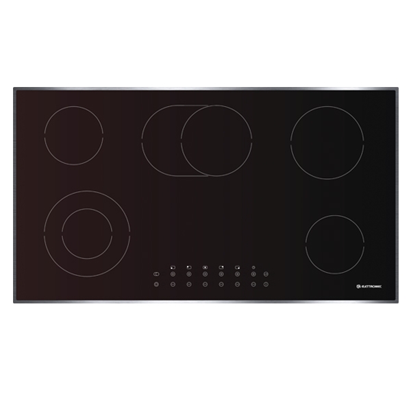 Cooktop Elétrico Elettromec 5 Bocas Vitrocerâmico 90cm 220V CKV5Q90